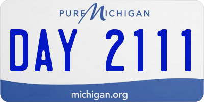 MI license plate DAY2111