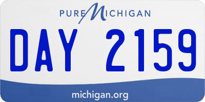 MI license plate DAY2159