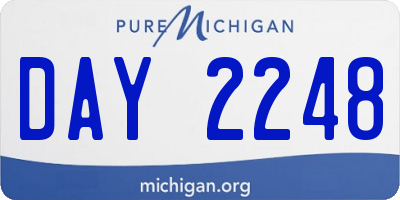 MI license plate DAY2248