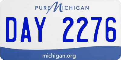 MI license plate DAY2276