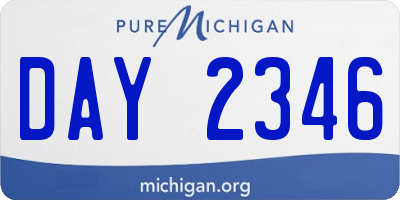 MI license plate DAY2346