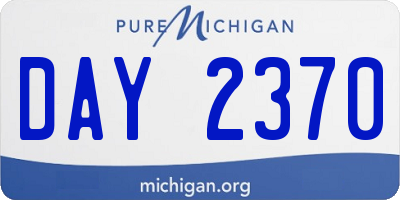 MI license plate DAY2370