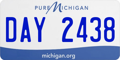MI license plate DAY2438