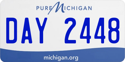 MI license plate DAY2448