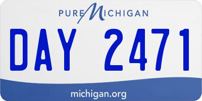 MI license plate DAY2471