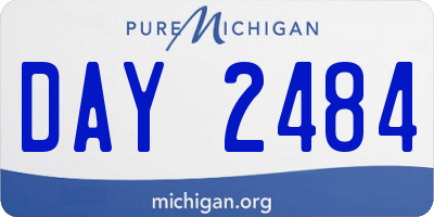 MI license plate DAY2484