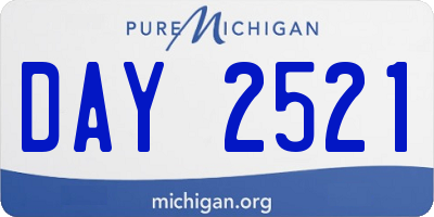 MI license plate DAY2521