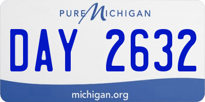 MI license plate DAY2632