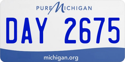 MI license plate DAY2675