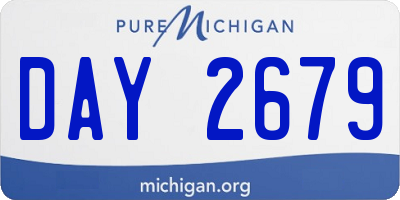 MI license plate DAY2679