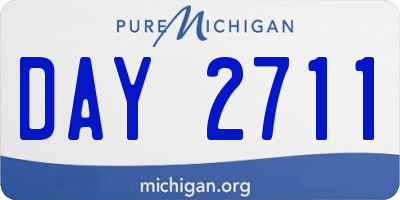 MI license plate DAY2711