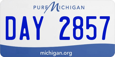 MI license plate DAY2857