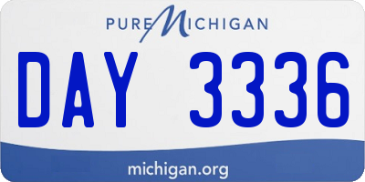 MI license plate DAY3336