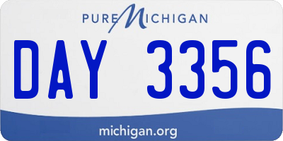 MI license plate DAY3356