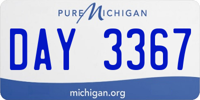 MI license plate DAY3367
