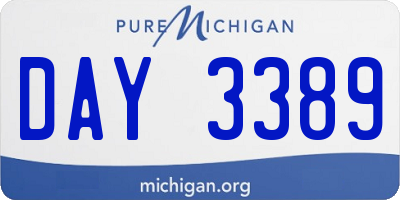 MI license plate DAY3389