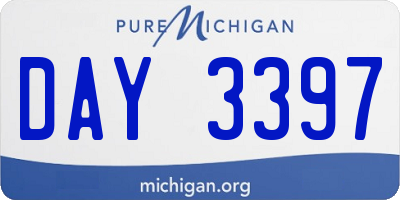 MI license plate DAY3397