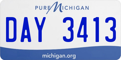 MI license plate DAY3413