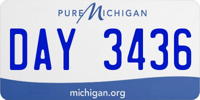 MI license plate DAY3436
