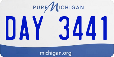 MI license plate DAY3441