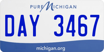 MI license plate DAY3467