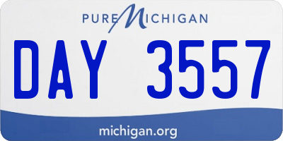 MI license plate DAY3557