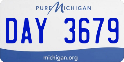 MI license plate DAY3679