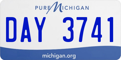 MI license plate DAY3741