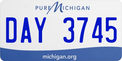 MI license plate DAY3745