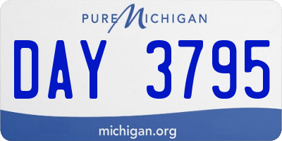 MI license plate DAY3795