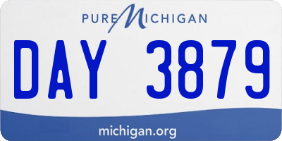 MI license plate DAY3879