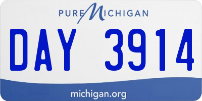 MI license plate DAY3914