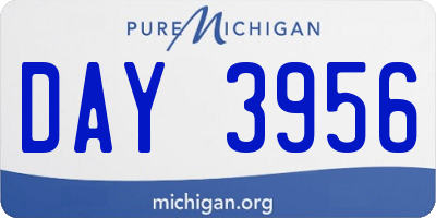 MI license plate DAY3956