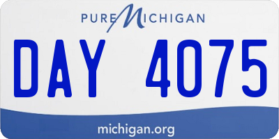 MI license plate DAY4075