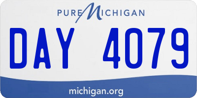 MI license plate DAY4079