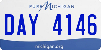 MI license plate DAY4146