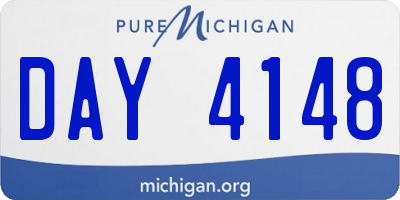 MI license plate DAY4148