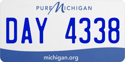 MI license plate DAY4338