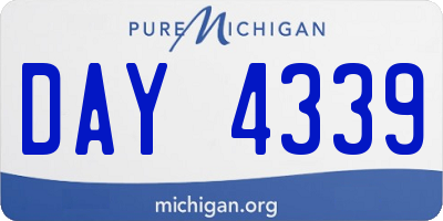 MI license plate DAY4339