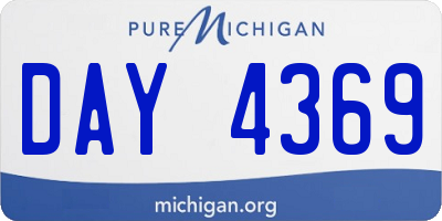 MI license plate DAY4369