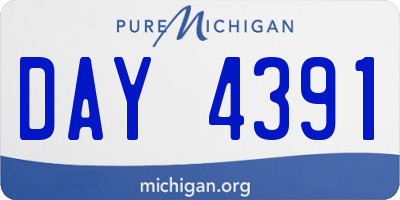 MI license plate DAY4391