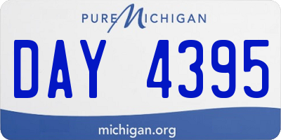 MI license plate DAY4395