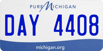 MI license plate DAY4408