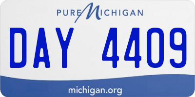 MI license plate DAY4409