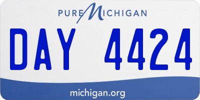 MI license plate DAY4424