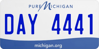 MI license plate DAY4441