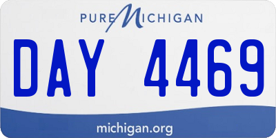MI license plate DAY4469