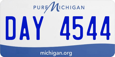 MI license plate DAY4544