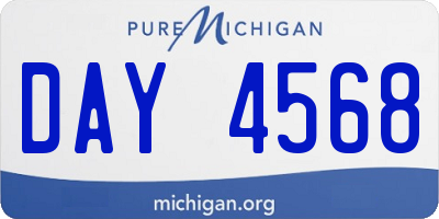 MI license plate DAY4568