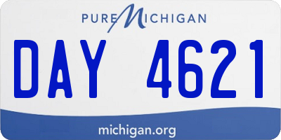 MI license plate DAY4621